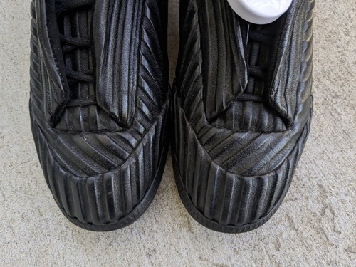 Maison Margiela Future Men 8 41 Black Leather High Top Sneakers Shoes Italy - Picture 3 of 24