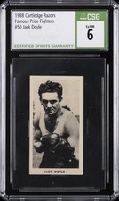 1938 CARTLEDGE RAZOR FAMOUS PRIZE FIGHTERS #50 JACK DOYLE CSG 6