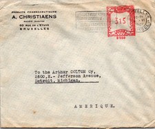 BH GOLDPATH: Belgium cover 1948 to USA registered BH011_P08