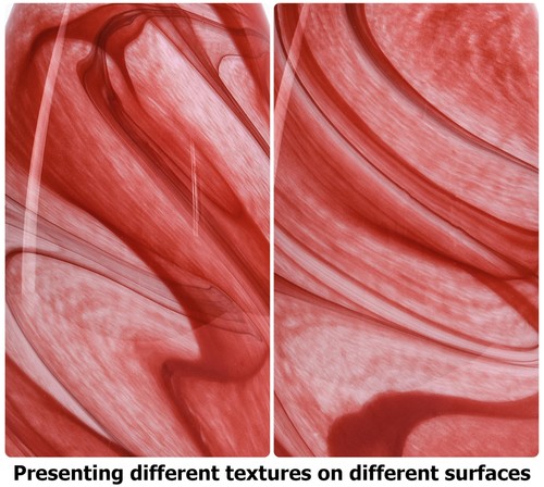 2-Pack Burgundy White Swirl Glass Pendant Lights Kitchen Island - Hand-Blown ... - Bild 5 von 9