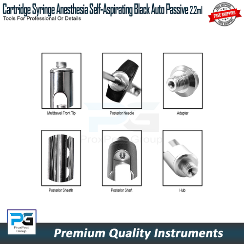 Cartucho Quirúrgico Jeringa 2.2 ml Herramienta de Laboratorio de Cirugía Dental Anestésica Premium CE* - Imagen 8 de 8