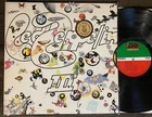 LED ZEPPELIN III - 1974 Press Atlantic LP Working Wheel Gold Record - NM DISC
