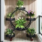 Multilayer Flowers And Plant Stand Free Wheel Moving Shelf Rack Balcony Display