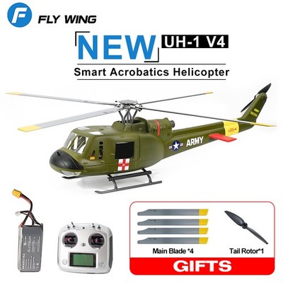 Fly Wing UH1 V4 RC Helicopter GPS H1 Flight Controller Altitude Hold 4 Blade EU