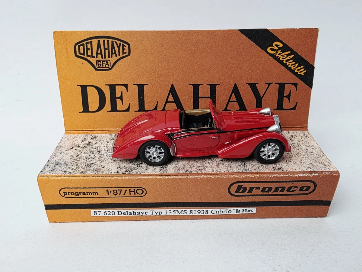 Modèle Miniature Delahaye 165 V12 1947 1:43 Altaya – Parfait état – Boîte Moyenne