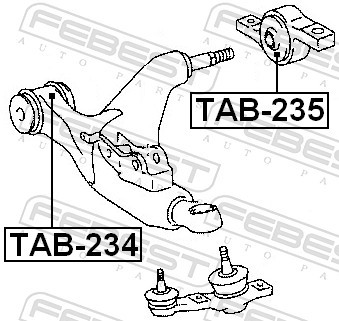 FEBEST TAB-234 Suspension Kit for LEXUS,TOYOTA,TOYOTA (FAW) - Picture 2 of 3