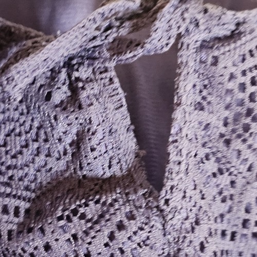 Rafaella Top Damen groß lila Spitze Gypsy Boho Krawatte Ausschnitt künstlerisch launisch Bauer L - Bild 6 von 14