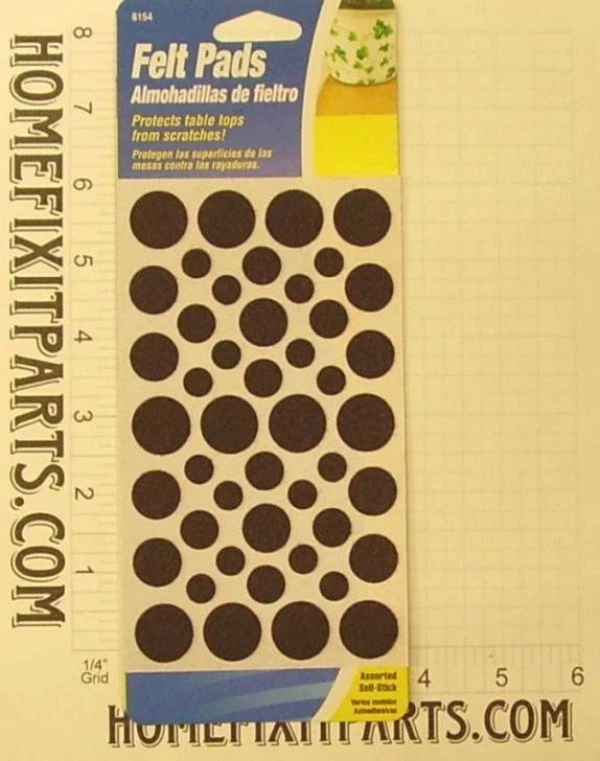 SOFT TOUCH FELT PADS ASST BROWN 46 Assorted Self Stick Pads per pack Use on a wide variety