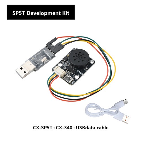 Kit de módulo de reproducción de voz MP3 CX-SP5T/CX-SP5F DC 3.3-5V control de puerto serie Uart - Imagen 28 de 33