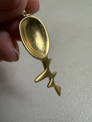Rare Sergio Bustamante Vintage Silver Gold Plated Face Mask Pendant Signed - Picture 10 of 10