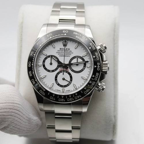 Rolex Daytona Steel Ceramic Newest Style Panda White Dial Watch 126500LN - Picture 2 of 10