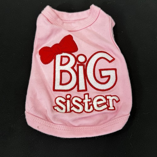 Parisian Pet Big Sister Puppy Dog T-Shirt Size Small Bright Pink
