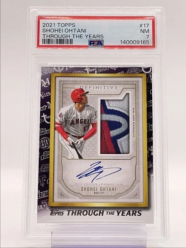 SHOHEI OHTANI 2021 TOPPS THROUGH THE YEARS LOS ANGELES ANGELS PSA 7 Q3562