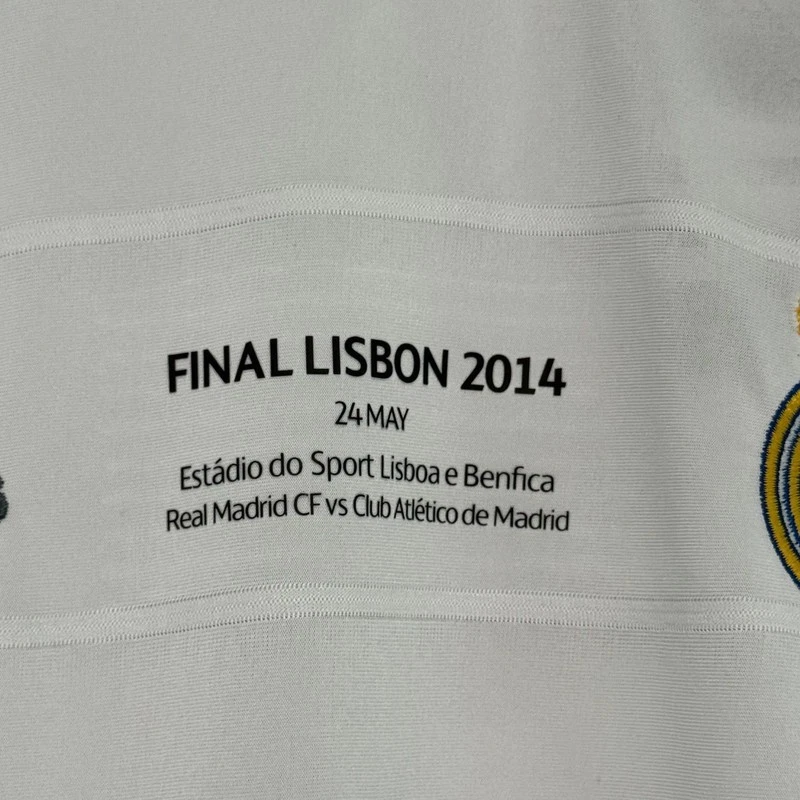 Camiseta Real Madrid 2014 Final Lisboa Champions League Camiseta Retro UCL Ronaldo Foto 2 de 4