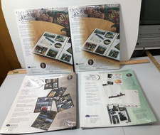 Creative Memories 12X15 Lot 2 Page Protectors 1 White 1 Black Refill Pages
