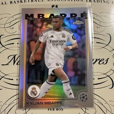 Kylian Mbappe Topps Chrome Refractor 2024 UCL UEFA Real Madrid NM MT