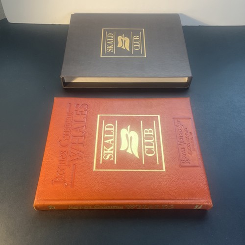 Jacques Cousteau Whales Limited Edition To 375! HC Book Leather Bound 1986 Vtg - Bild 1 von 17