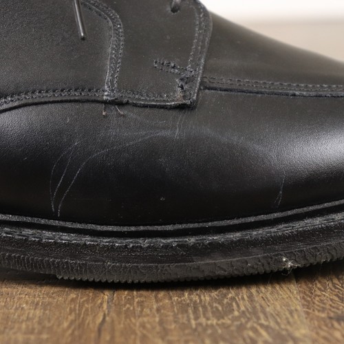 Allen Edmonds ASHTON 10.5 E pelle di vitello nera punta divisa suola in gomma derby - Foto 7 di 9