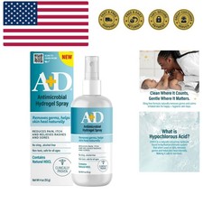 Antimicrobial Hydrogel Spray   with Hypochlorous Acid, Removes Germs, Helps H...