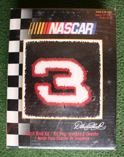 Vintage CARON Dale Earnhardt Sr. NASCAR 3 Latch Hook Kit 13" x 13" NC5505