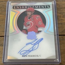 2024 Upper Deck The Cup Update Enshrinements 2024-25 /99 Ron Francis Auto