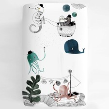 Mini Crib Sheets by : 100 Cotton Sateen. Complements Modern Nursery Room, Us...