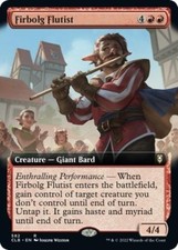 Firbolg Flutist (Extended Art) -Foil Light Play MTG