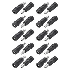 20Pcs DC Power Connector Adapter, 5.5x2.1mm Female Jack to 5.5x2.5mm Male