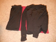 Cuddl Duds boys set size L large MINT cond shirt pants Black