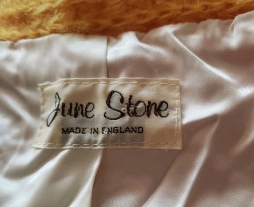 Vintage Mohair Cardigan Yellow Freesize - Bild 6 von 7