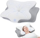 RUMMY Cervical Memory Foam Ergonomic Neck Pillow Removable Washable pillowcase,