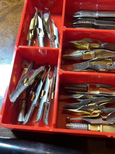 Lote de bolígrafos vintage plumillas bolígrafos e instrumentos de escritura accesorios piezas de colección - Imagen 6 de 10