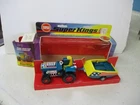 Matchbox Lesney Superkings K-3 Mod Tractor & Trailer- YELLOW seat, boxed