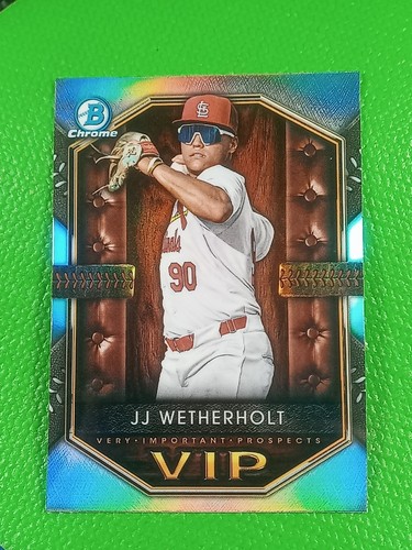 2025 Bowman Chrome JJ Wetherholt SP VIP Refractor #VIP-18 St. Louis Cardinals🔥⚾