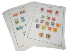 US 1927-1948 COLLECTION OF 300+ STAMPS ALL MINT ON HINGLESS MOUNT PAGES