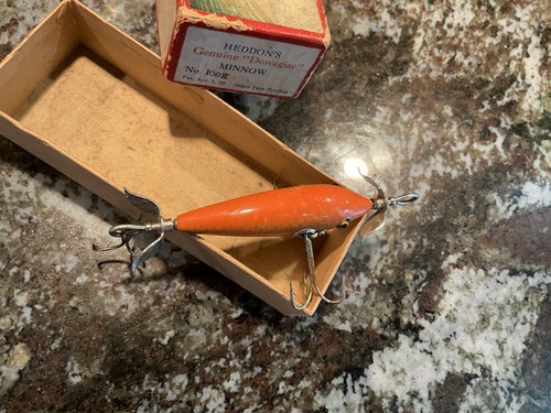 Vintage Heddon 109K Goldfish Minnow Fishing Lure Antique Tackle Box Bait Bass - Picture 5 of 12