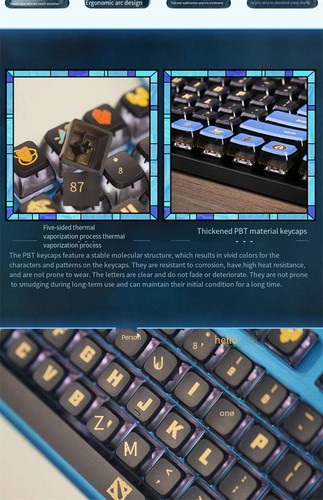 MX keyboard DOTA2 TI12 Theme Keycaps Official PBT 119 keys ASA Height For CHERRY - Afbeelding 2 van 8