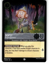 Dopey 181/204 Disney Lorcana Shimmering Skies Common, Cold Foil NM