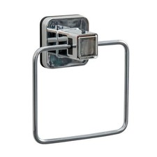 Showerdrape Pushloc Stainless Steel Suction Wall Mounted Towel Ring