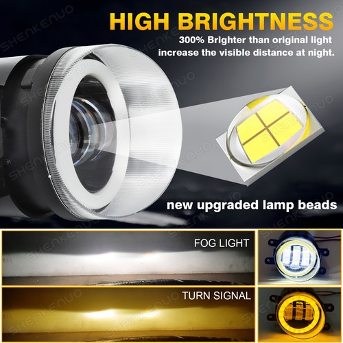 Faro antiniebla lente transparente parachoques delantero para TOYOTA YARIS 2007-2014 blanco 6000 k - Imagen 5 de 11