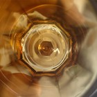 Colony Nouveau Indian Amber  Footed Goblet Glass Set Of 4, 1 green n 3 amber  — photo 8