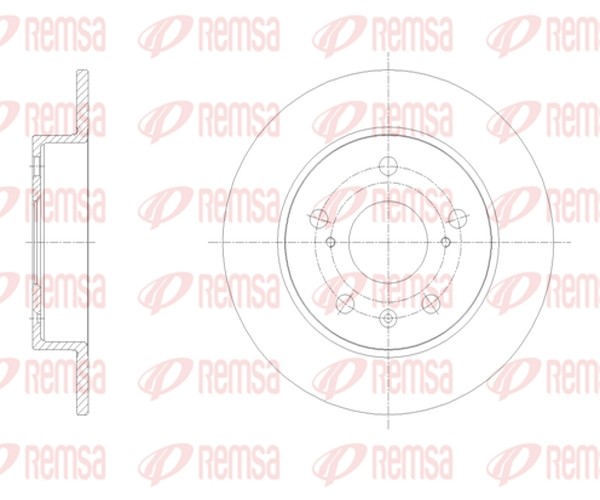 Remsa 2X Bremsscheibe Hinten Ø259 Mm FüR Suzuki Vitara LY 1.4 T Allgrip 1.6 SX4-image
