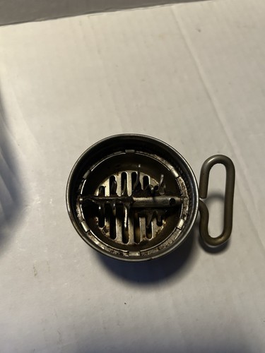 Vintage Mid-Century Glass Turn Key Nut or Spice Grinder Redish Top 6" - Picture 6 of 7