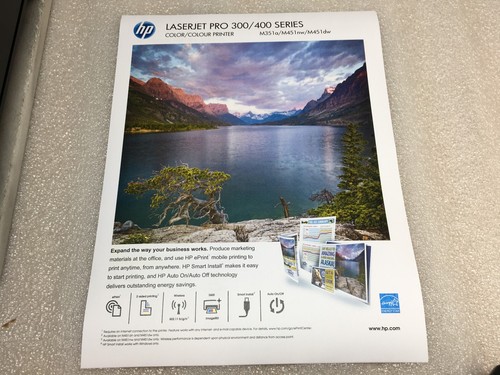 HP LaserJet Pro 400 color M451nw Printer 20k pg ct w/ C~90% Y~40% M~10% K~50% - Picture 9 of 12