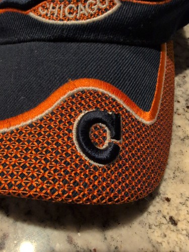 Vntg Chicago Bears Adjustable Hook & LoopHat Cotton One Size One Way Graphic - Picture 6 of 7