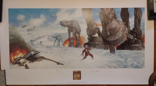 Star Wars Battle of Hoth: Empire Strikes Back Lithograph #5/1500 By Dave Dorman - Picture 2 of 5