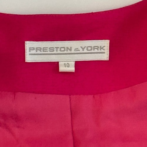 Preston & York Women’s One-Button Blazer Hot Pink Size 10 - Picture 9 of 14