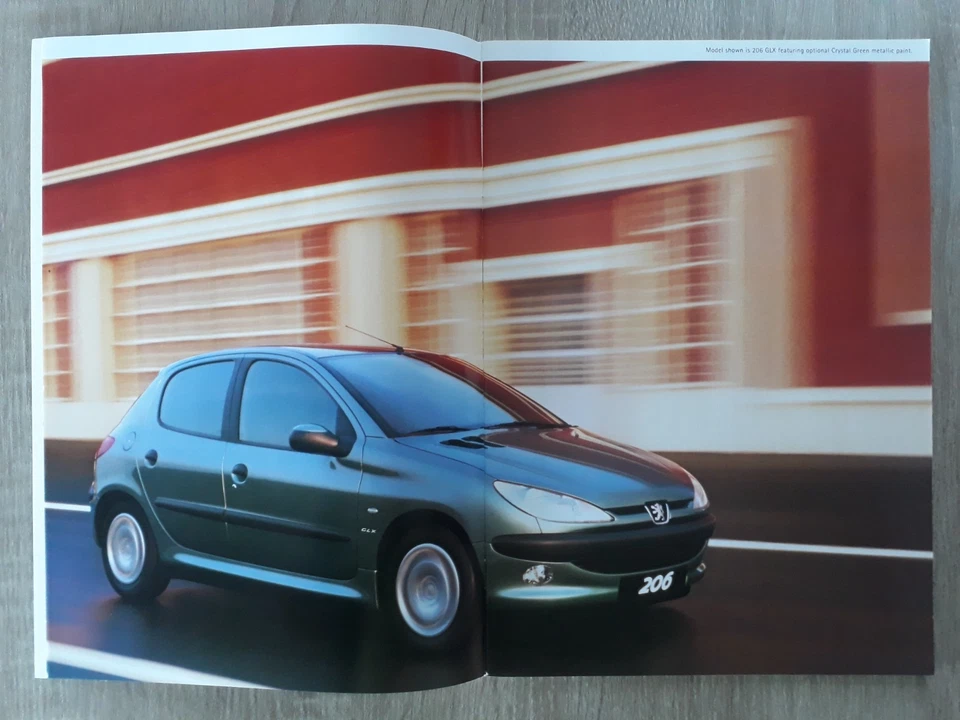 Peugeot 206 Range Brochure 2000 - L LX GLX XS Dturbo Roland Garros GTi - Image 3 of 4