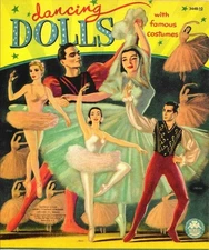 VINTAGE UNCUT 1954 DANCING DOLLS PAPER DOLLS~NOSTALGIC~#1 REPRODUCTION #1 SELLER
