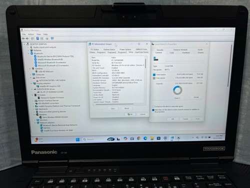 CF-54F9885KM, i5-6300U 2.40Ghz,8GB Memoria,256GB SSD,Pantalla Táctil,4G LTE,GPS,4.210Hrs - Imagen 13 de 24
